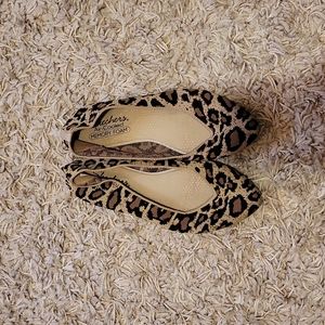 Sketches air-cooled memory foam knit flats, size 8.5